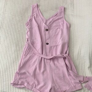 SHEIN Light Purple Romper